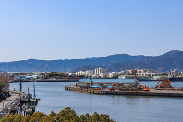 Fototapeta na wymiar 田子の浦港（静岡県富士市）