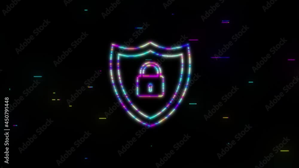 Poster data protection data center. internet technology. information technology. motion graphics.