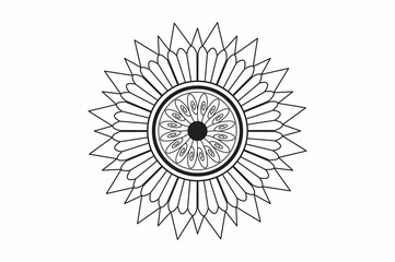 Mandala Pattern Stencil doodles sketch
