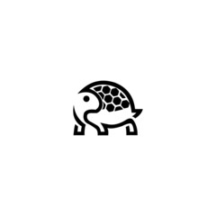 Turtle icon vector filled flat sign solid isolated on white Symbol logo illustration