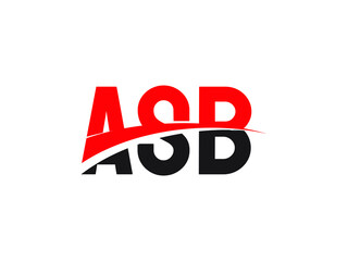 ASB Letter Initial Logo Design Vector Illustration