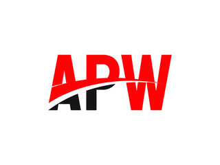 APW Letter Initial Logo Design Vector Illustration