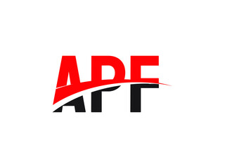 APF Letter Initial Logo Design Vector Illustration