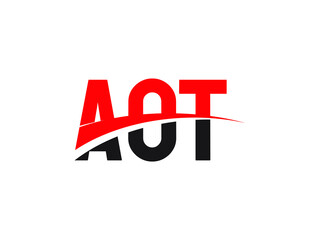 AOT Letter Initial Logo Design Vector Illustration