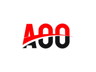 AOO Letter Initial Logo Design Vector Illustration