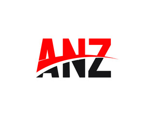 ANZ Letter Initial Logo Design Vector Illustration