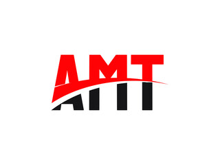 AMT Letter Initial Logo Design Vector Illustration