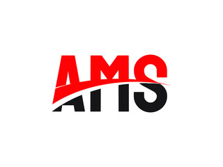 AMS Letter Initial Logo Design Vector Illustration