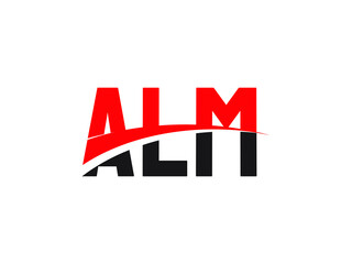 ALM Letter Initial Logo Design Vector Illustration