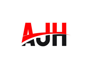 AJH Letter Initial Logo Design Vector Illustration