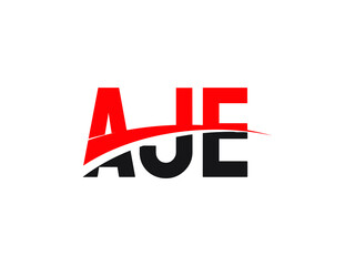 AJE Letter Initial Logo Design Vector Illustration