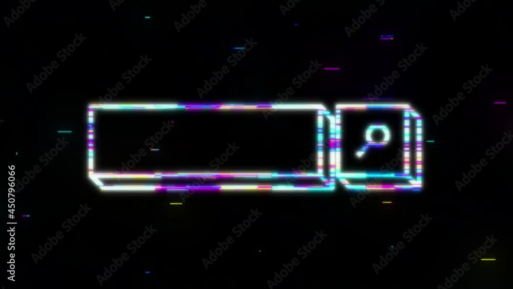 Poster search bar icon, set of search boxes ui template isolated on white background. motion graphics.