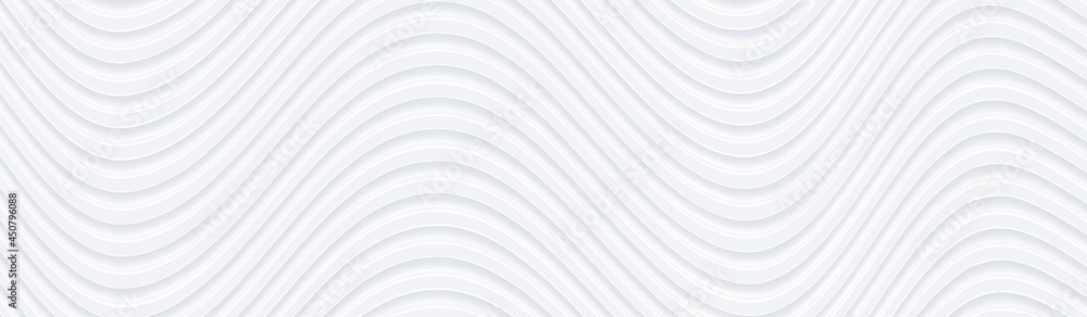 Poster 3d white wavy background for business presentation. abstract grey stripes elegant pattern. minimalis