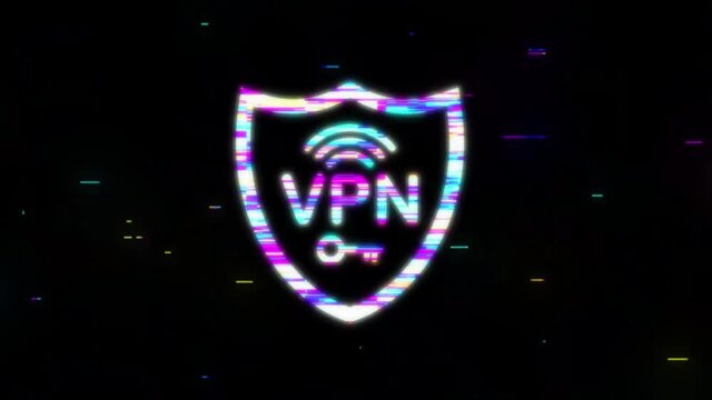 Secure VPN connection concept. Virtual private network connectivity overview. Motion graphics.