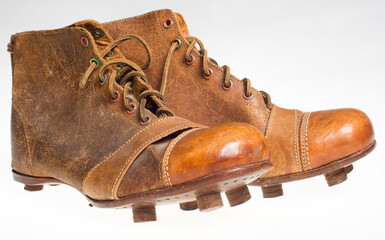 old worn football boots boots