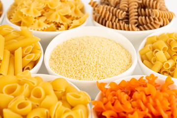 Various kind of pasta