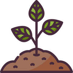 sprout line icon