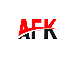 AFK Letter Initial Logo Design Vector Illustration