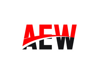 AEW Letter Initial Logo Design Vector Illustration
