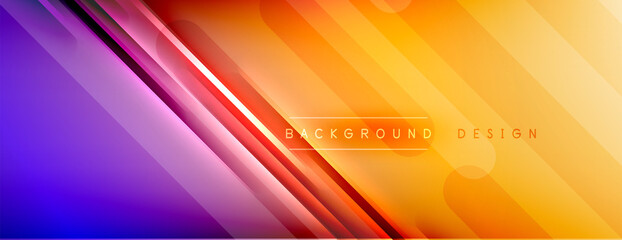 Abstract background. Shadow lines on bright shiny gradient background.