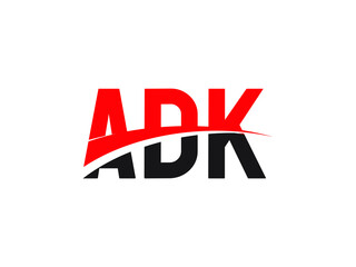ADK Letter Initial Logo Design Vector Illustration