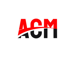 ACM Letter Initial Logo Design Vector Illustration