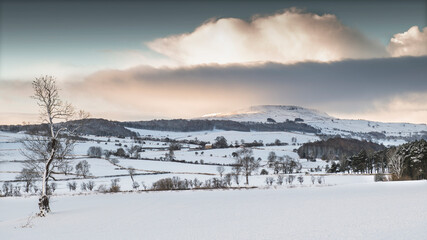 winter landscape in the hills of North Yorkshire