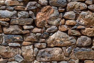 Close-up Stone Wall Texture.