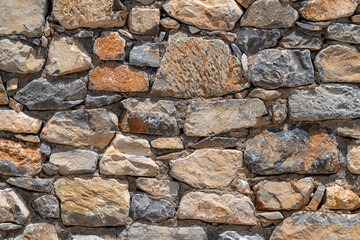 Close-up Stone Wall Texture.