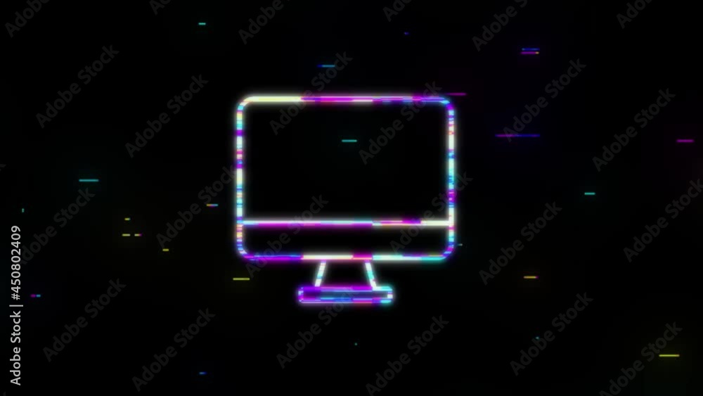 Poster technology icon on white background. information technology. digital communication. device icon. glo
