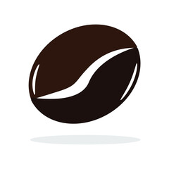 Coffee bean flat design