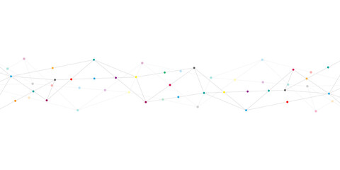 Abstract low poly background with connecting the dots and lines