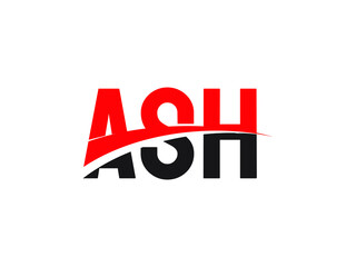ASH Letter Initial Logo Design Vector Illustration