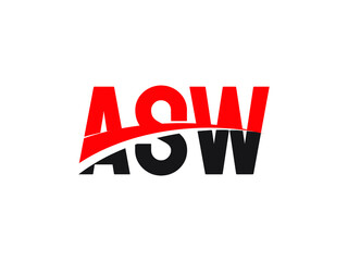 ASW Letter Initial Logo Design Vector Illustration