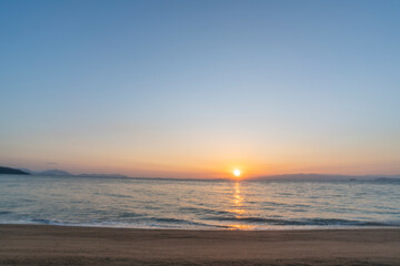 Fototapeta premium 唐船浜の朝（広島県、呉市）