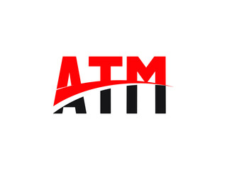 ATM Letter Initial Logo Design Vector Illustration