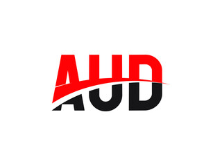 AUD Letter Initial Logo Design Vector Illustration