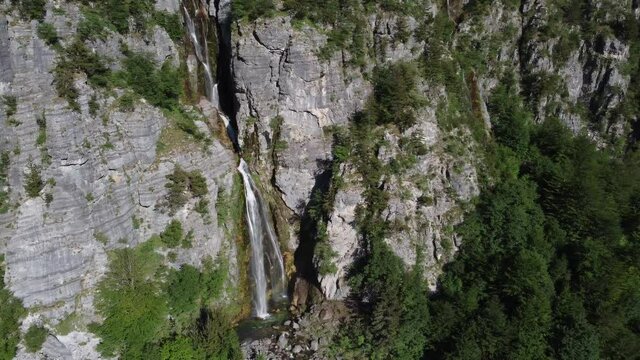 Beautiful mountains in the Albanian Alps, theth national park