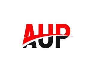 AUP Letter Initial Logo Design Vector Illustration