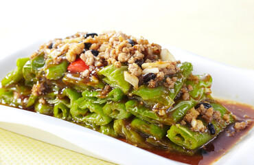 Delicious Chinese food, tiger skin pepper
