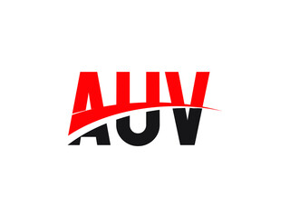 AUV Letter Initial Logo Design Vector Illustration