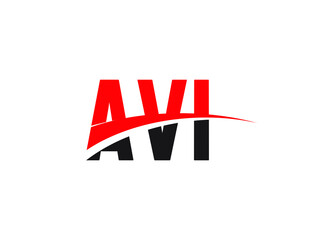 Obraz premium AVI Letter Initial Logo Design Vector Illustration