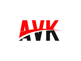AVK Letter Initial Logo Design Vector Illustration