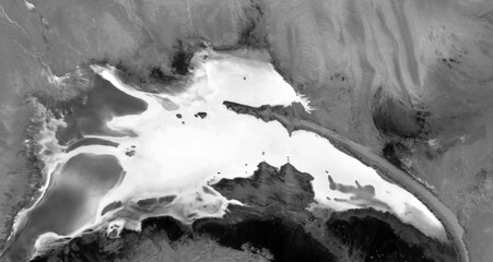 mutants  Black and white photo, abstract photography of landscapes of the deserts of Africa from...