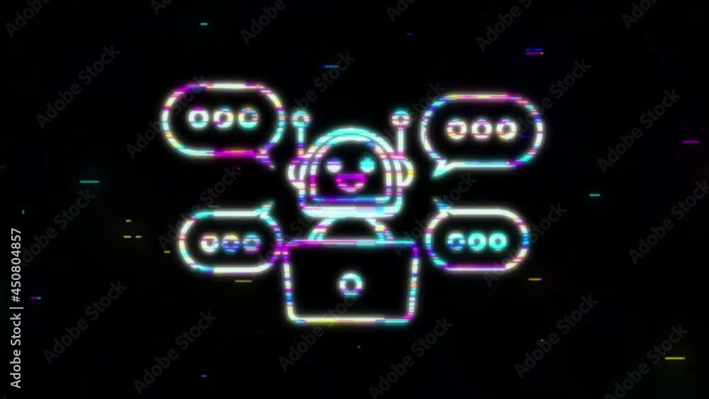 Poster robot icon. bot sign design. chatbot symbol concept. voice support service bot. online support bot. 