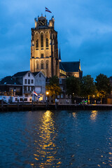 Grote Kerk in der Abendstimmung, Dordrecht