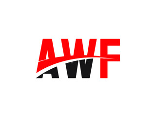 AWF Letter Initial Logo Design Vector Illustration