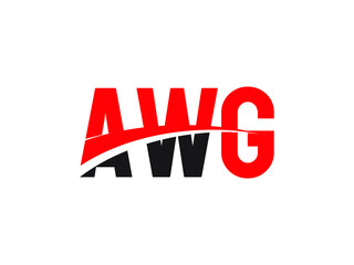 AWG Letter Initial Logo Design Vector Illustration