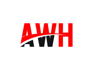 AWH Letter Initial Logo Design Vector Illustration