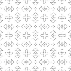  Vector pattern with symmetrical elements . Modern stylish abstract texture. Repeating geometric tiles from striped elements.